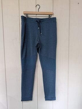 On Running Men's Sweat Pants XL Midnight Blue Moto Ribbed Knee Joggers